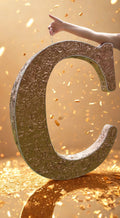 ✨ Gold Letter “C” Piñata