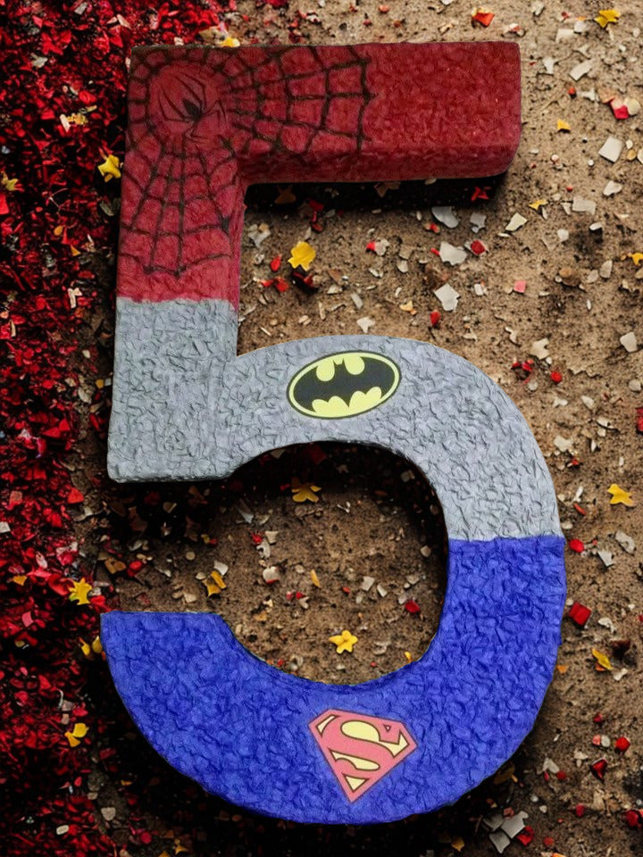Superhero “Number 5” Piñata