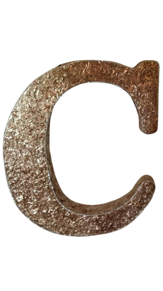 ✨ Gold Letter “C” Piñata