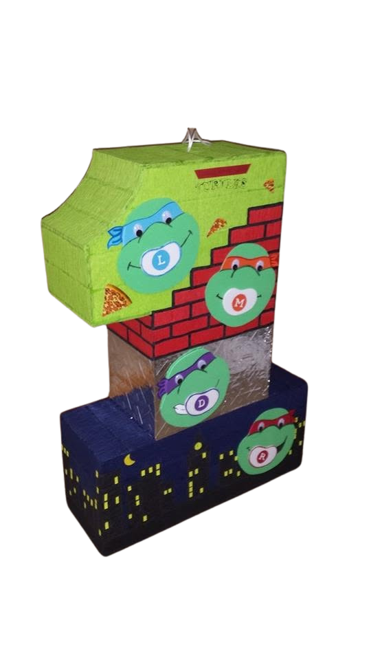 🐢 TMNT “Number 1” Piñata
